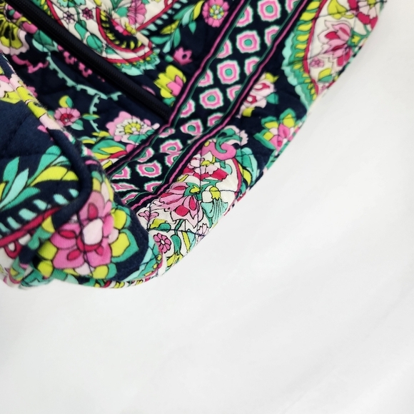 Vera Bradley Hipster Crossbody Bag Petal Paisley Blue Pink Cloth - Picture 7 of 14